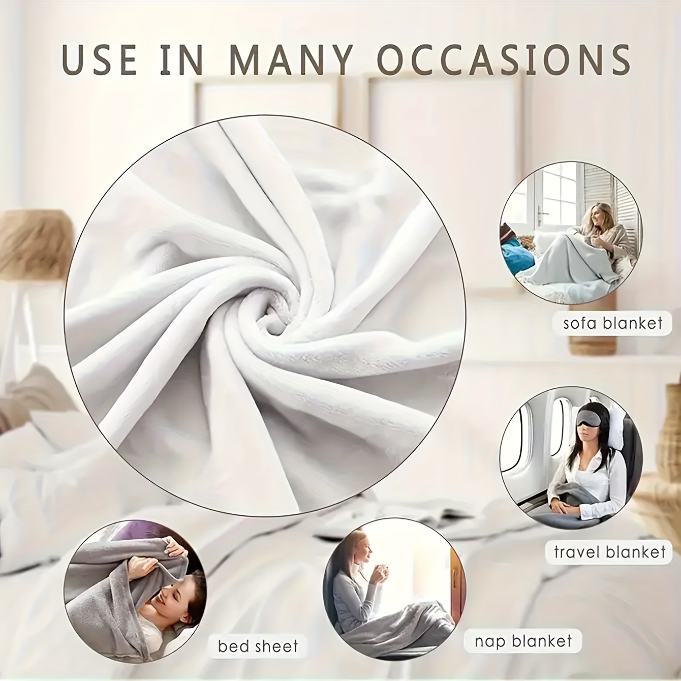 Custom Photo Blanket, Personalized Photo Collage